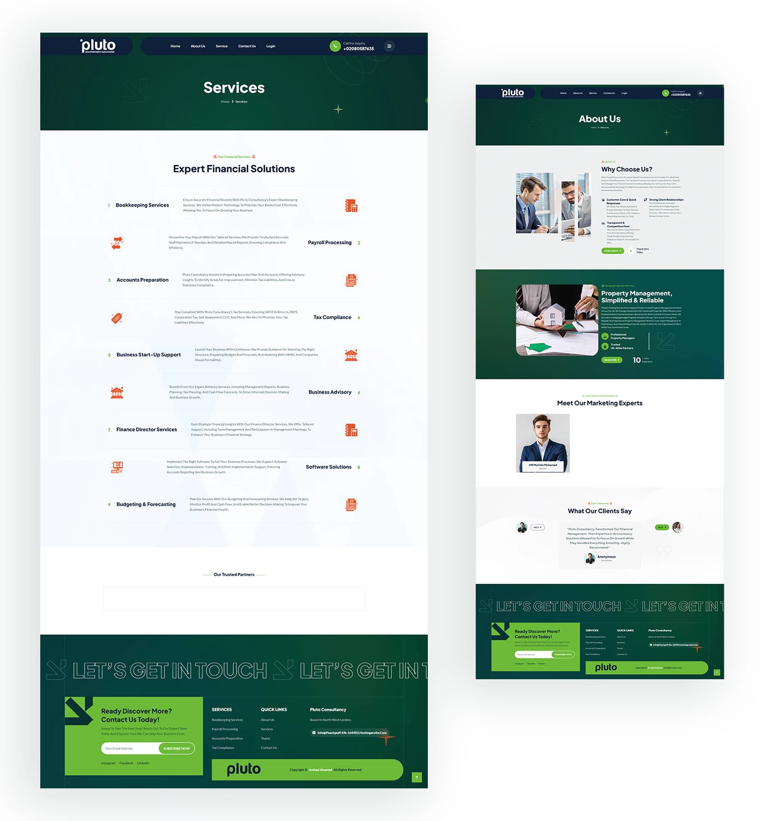 Pluto Consultancy Screenshot 2